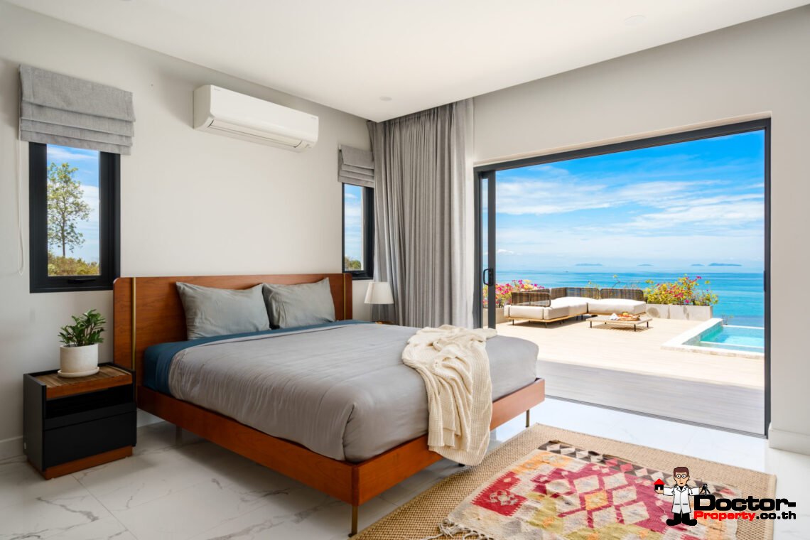 New 3 Bedroom Sea View Villa – Bang Makham, Koh Samui – For Sale