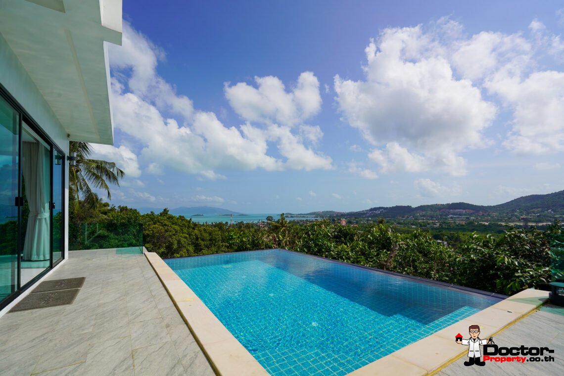 New 5 Bedroom Sea View Villa – Bo Phut, Koh Samui – For Sale