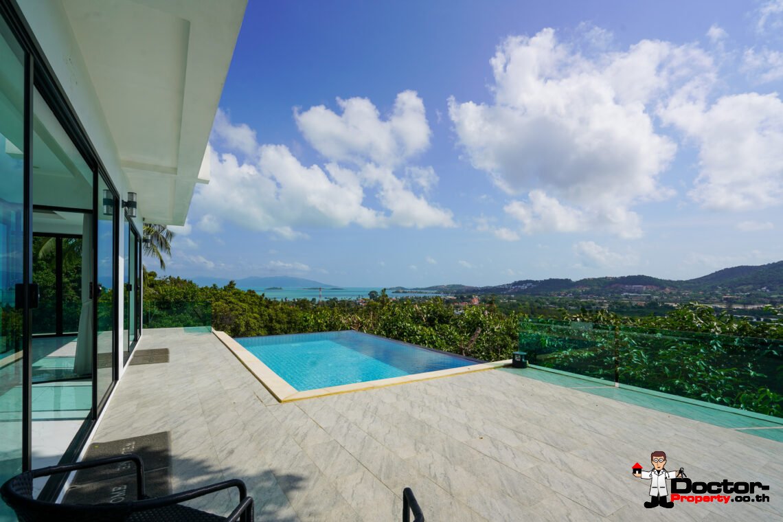 New 5 Bedroom Sea View Villa – Bo Phut, Koh Samui – For Sale