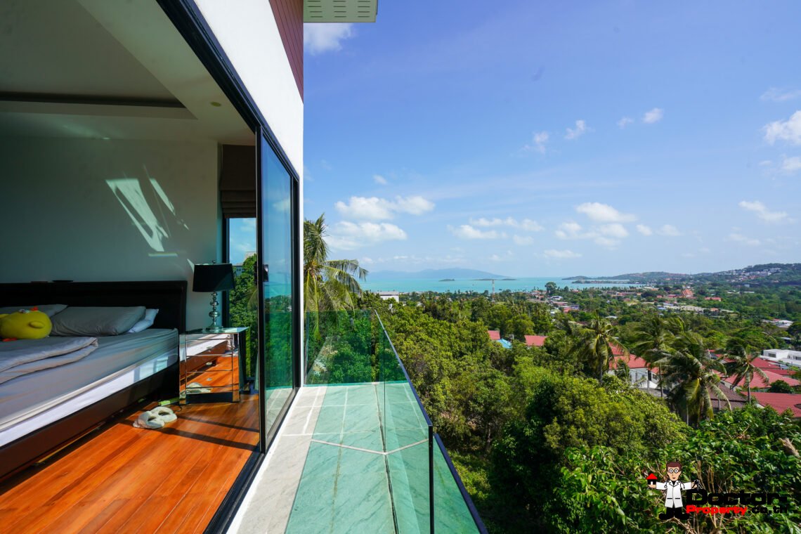 New 5 Bedroom Sea View Villa – Bo Phut, Koh Samui – For Sale