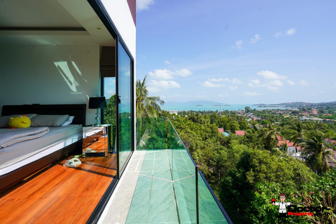 New 5 Bedroom Sea View Villa – Bo Phut, Koh Samui – For Sale