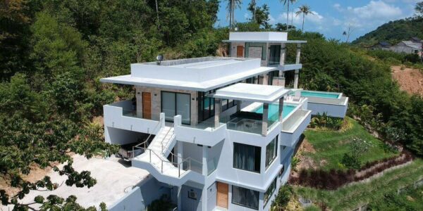New 4 Bedroom Seaview 2 Pools Villa – Laem Yai – Koh Samui – For Sale