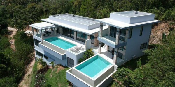New 4 Bedroom Seaview 2 Pools Villa – Laem Yai – Koh Samui – For Sale