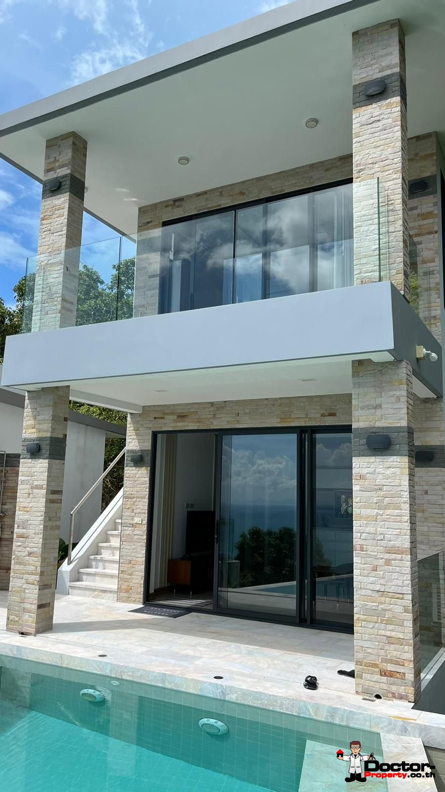 New 4 Bedroom Seaview 2 Pools Villa – Laem Yai – Koh Samui – For Sale