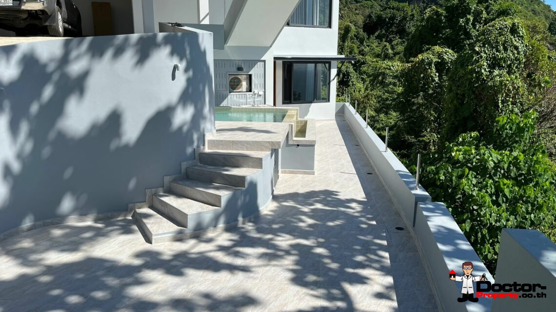 New 4 Bedroom Seaview 2 Pools Villa – Laem Yai – Koh Samui – For Sale