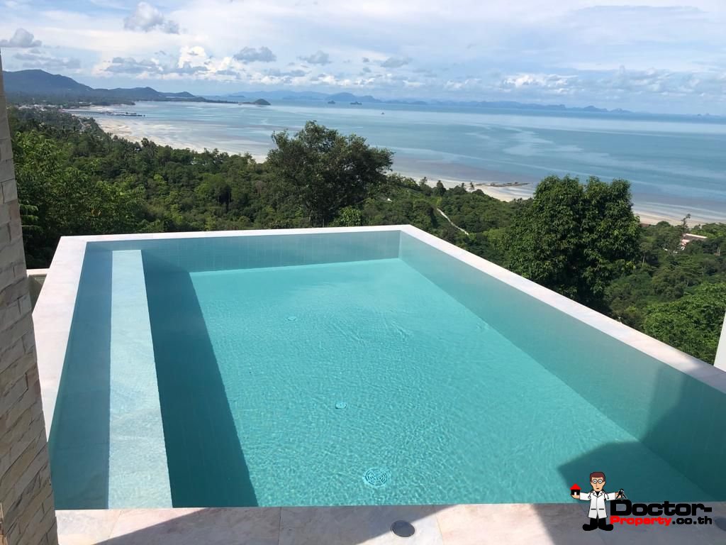 New 4 Bedroom Seaview 2 Pools Villa – Laem Yai – Koh Samui – For Sale