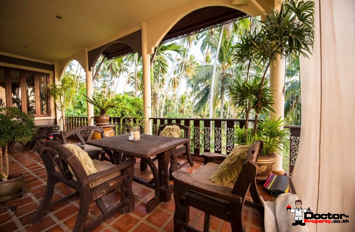 Fantastic Thai Style 6 Bedroom Villa in Bang Makham – Koh Samui – For Sale