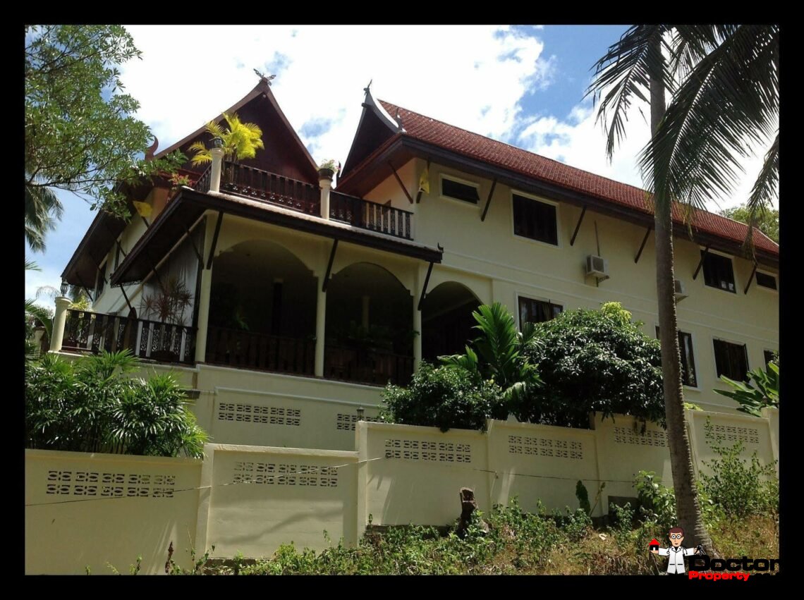 Fantastic Thai Style 6 Bedroom Villa in Bang Makham – Koh Samui – For Sale