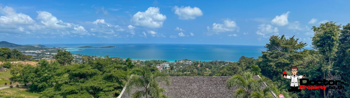 New 3-4 Bedroom Sea View Pool Villa in Chaweng Noi, Koh Samui – For Sale