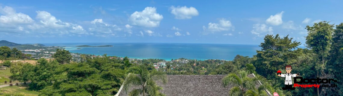 New 3-4 Bedroom Sea View Pool Villa in Chaweng Noi, Koh Samui – For Sale