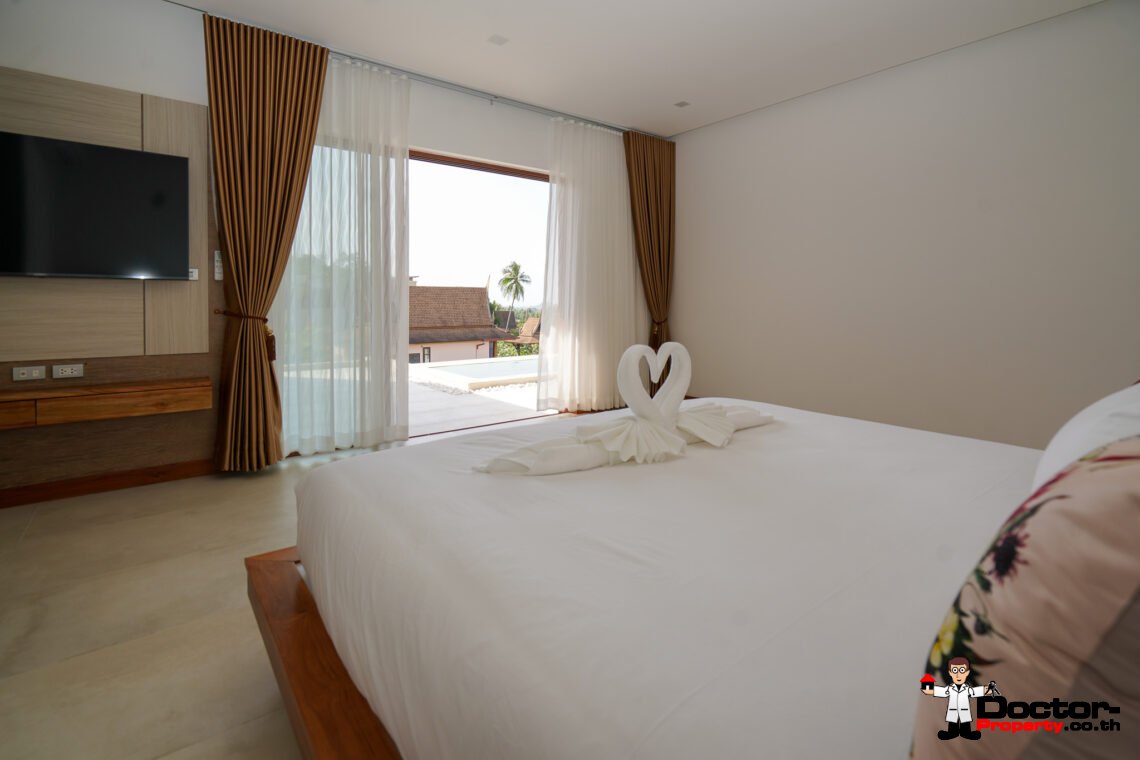 New 4 Bedroom Villa – Sea View – Bophut – Koh Samui – For Sale