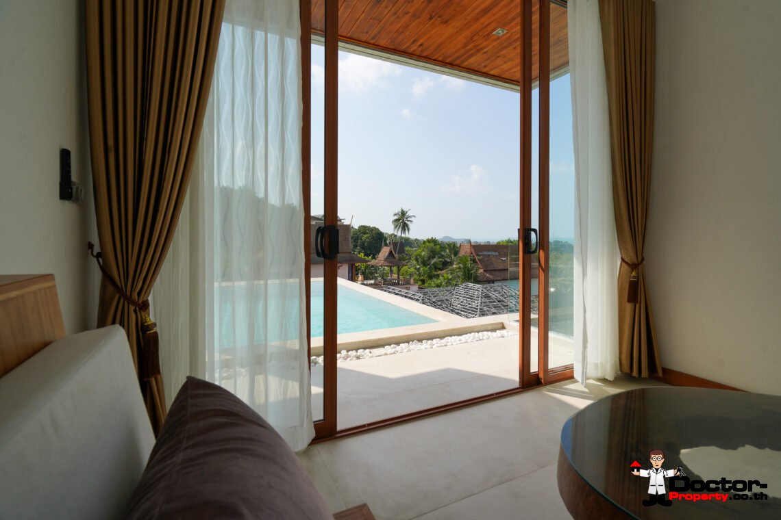 New 4 Bedroom Villa – Sea View – Bophut – Koh Samui – For Sale