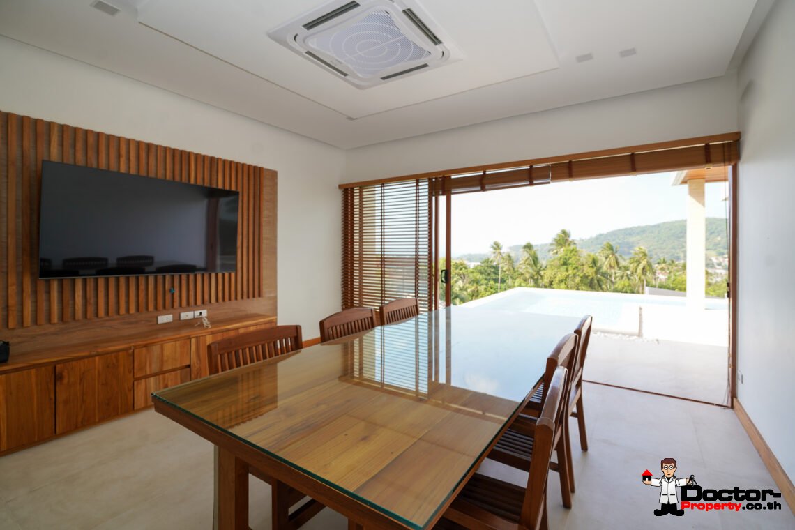 New 4 Bedroom Villa – Sea View – Bophut – Koh Samui – For Sale