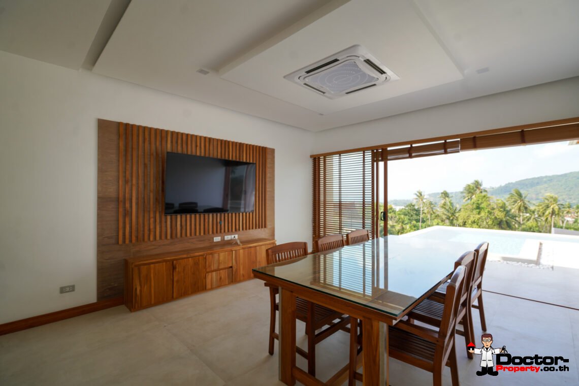 New 4 Bedroom Villa – Sea View – Bophut – Koh Samui – For Sale