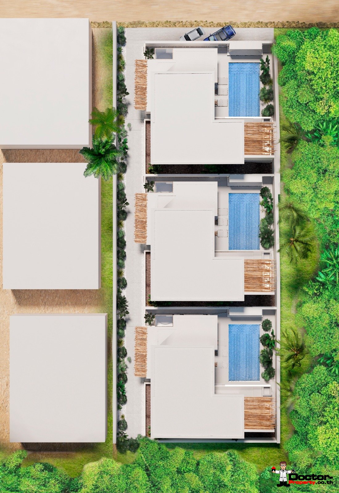 New Baliness Style Villas in The Prime Location, Choeng Mon, Koh Samui – For Sale