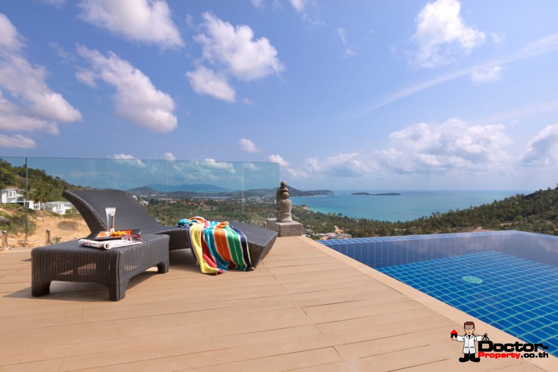 Luxury 3 Bedroom Sea View Villa – Chaweng Noi – Koh Samui – For Sale