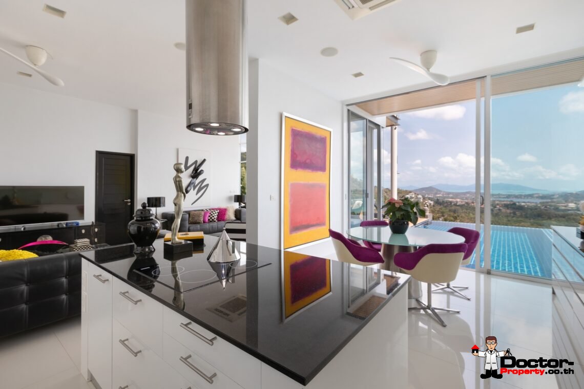 Luxury 3 Bedroom Sea View Villa – Chaweng Noi – Koh Samui – For Sale