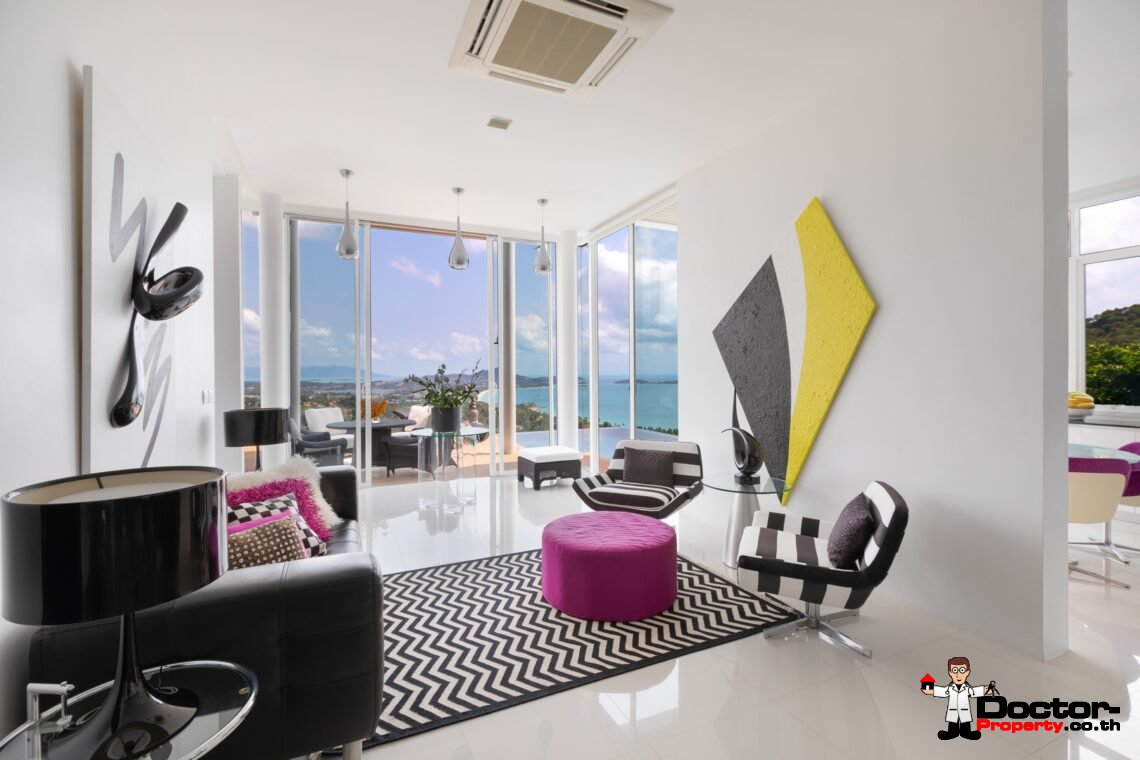 Luxury 3 Bedroom Sea View Villa – Chaweng Noi – Koh Samui – For Sale