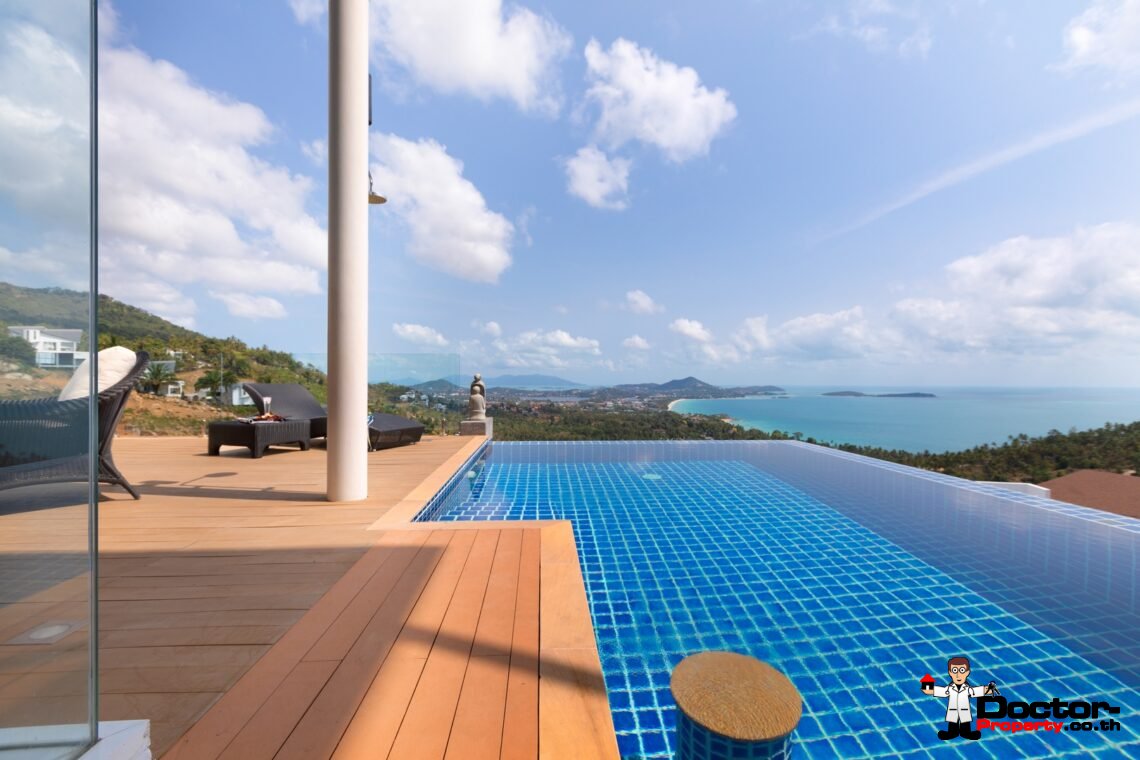 Luxury 3 Bedroom Sea View Villa – Chaweng Noi – Koh Samui – For Sale