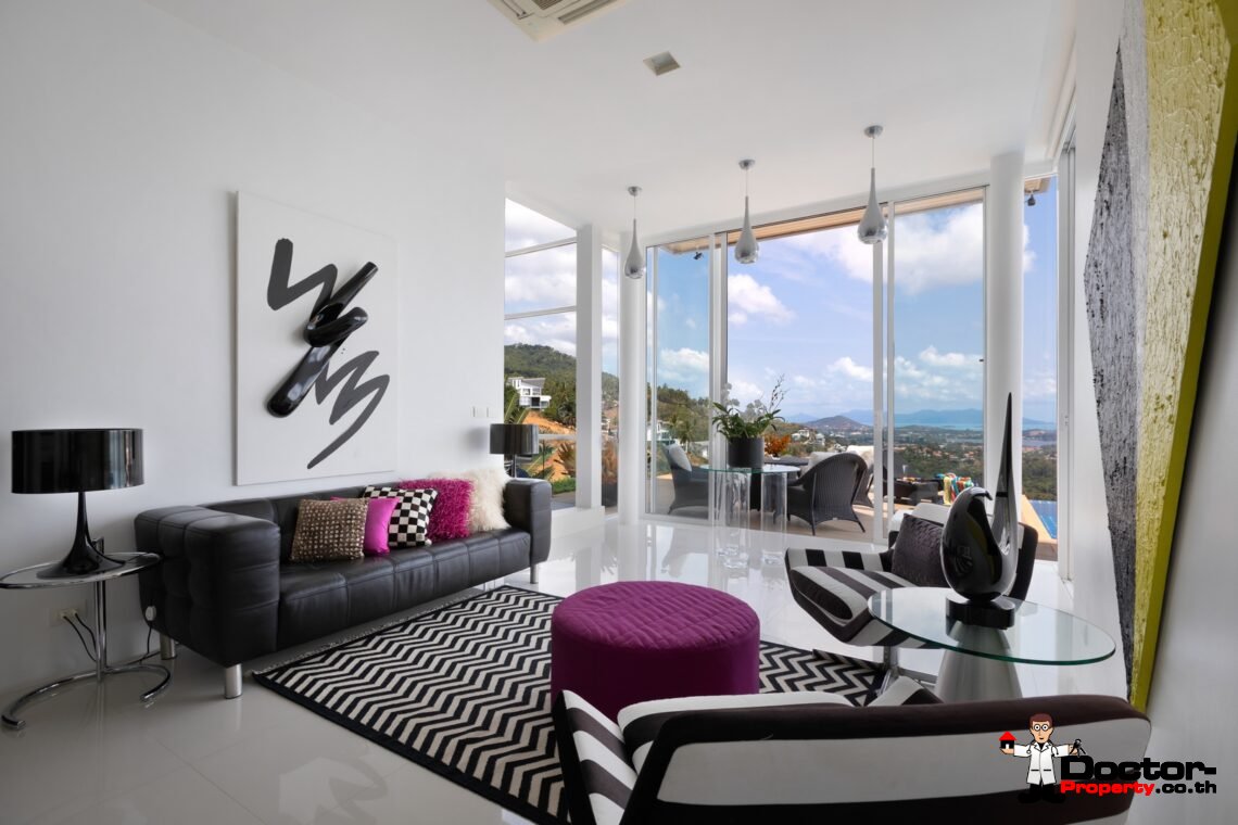 Luxury 3 Bedroom Sea View Villa – Chaweng Noi – Koh Samui – For Sale