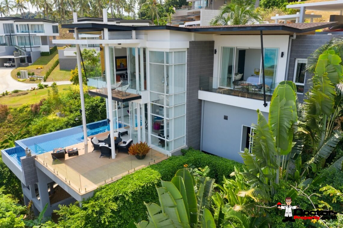 Luxury 3 Bedroom Sea View Villa – Chaweng Noi – Koh Samui – For Sale