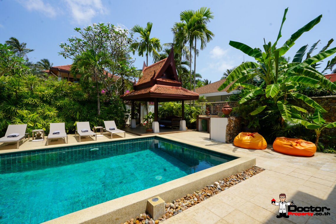 Traditional Style 4 Bedroom Villa, near Beach in Laem Set, Koh Samui – For Sale
