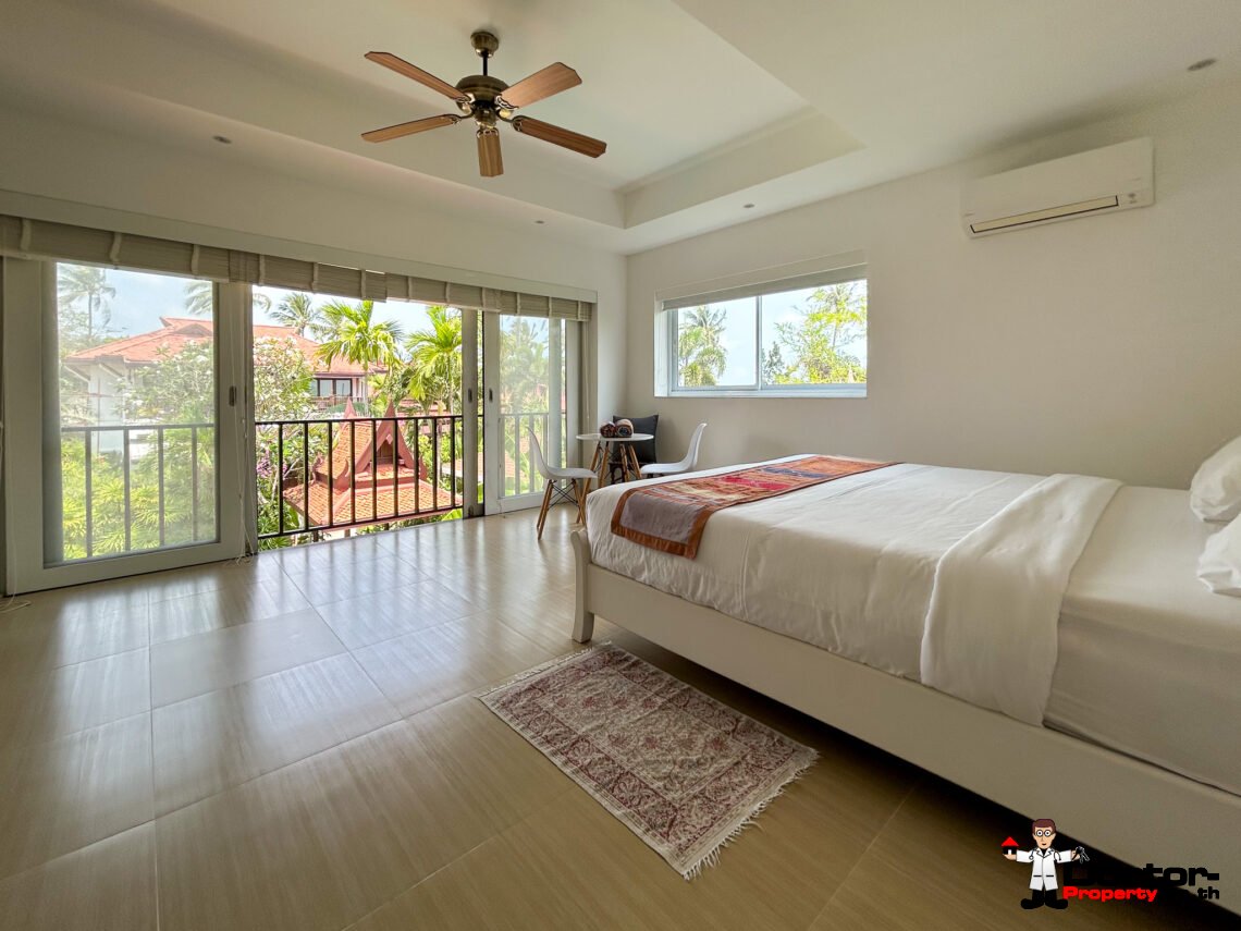 Traditional Style 4 Bedroom Villa, near Beach – Hua Thanon, Koh Samui – For Sale