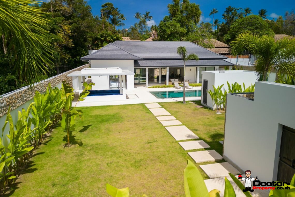 New Balinese Style Modern 3 Bedroom Pool Villa – Mea Nam, Koh Samui – For Sale