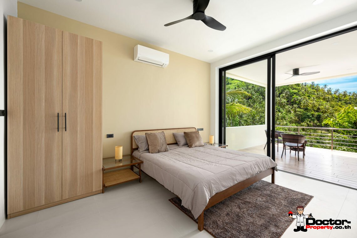 New 3-4 Bedroom Villas with Sea Views in Lamai, Koh Samui – For Sale