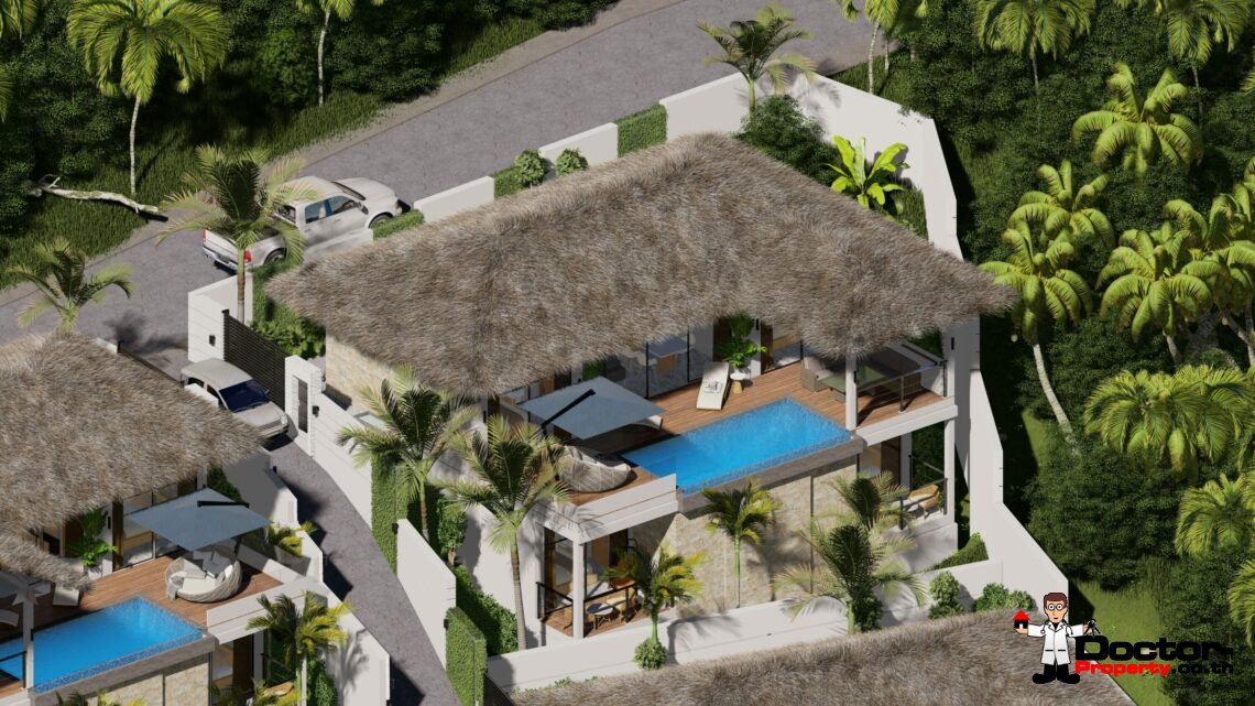 New 3-4 Bedroom Villas with Sea Views in Lamai, Koh Samui – For Sale