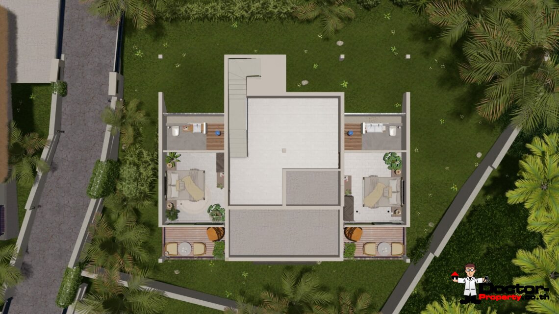 New 3-4 Bedroom Villas with Sea Views in Lamai, Koh Samui – For Sale