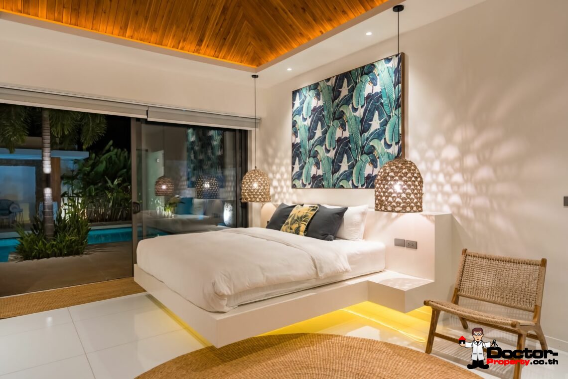 New Luxury Balinese Style Modern 3 Bedroom Pool Villa – Mea Nam, Koh Samui – For Sale