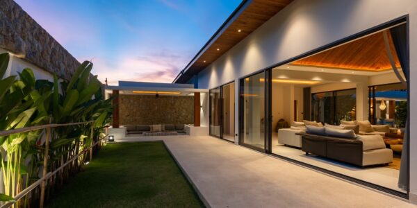New Luxury Balinese Style Modern 3 Bedroom Pool Villa – Mea Nam, Koh Samui – For Sale
