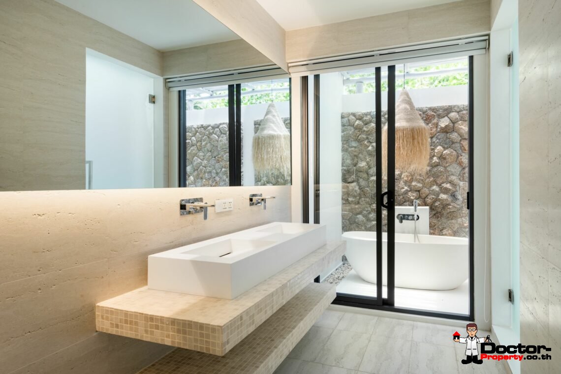 New Luxury Balinese Style Modern 3 Bedroom Pool Villa – Mea Nam, Koh Samui – For Sale