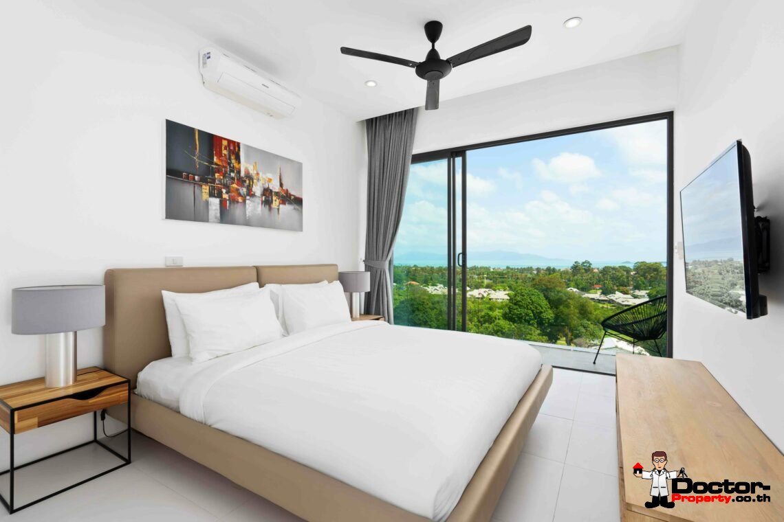 New 3 Bedroom Sea View Villa - Bophut - Koh Samui - For Sale