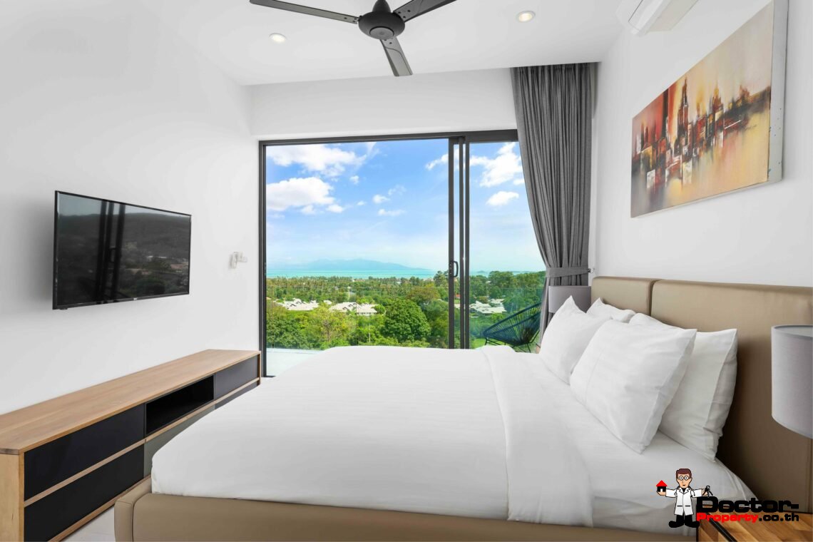 New 3 Bedroom Sea View Villa - Bophut - Koh Samui - For Sale