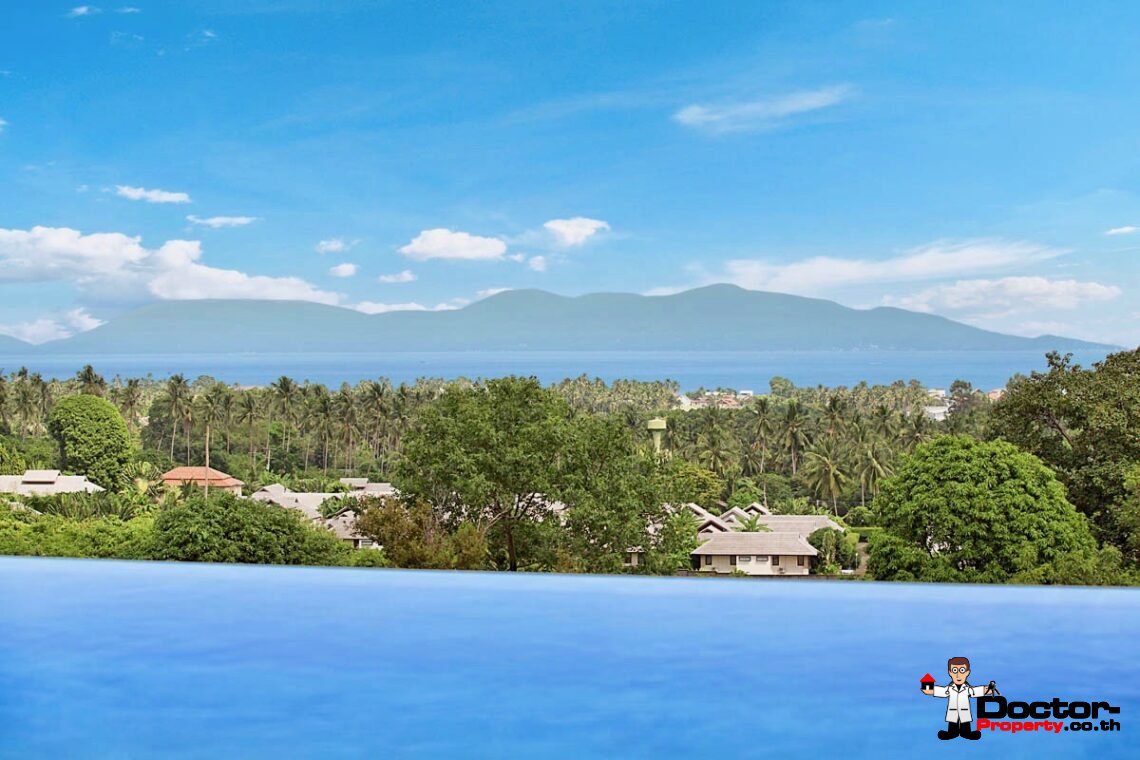 New 3 Bedroom Sea View Villa - Bophut - Koh Samui - For Sale