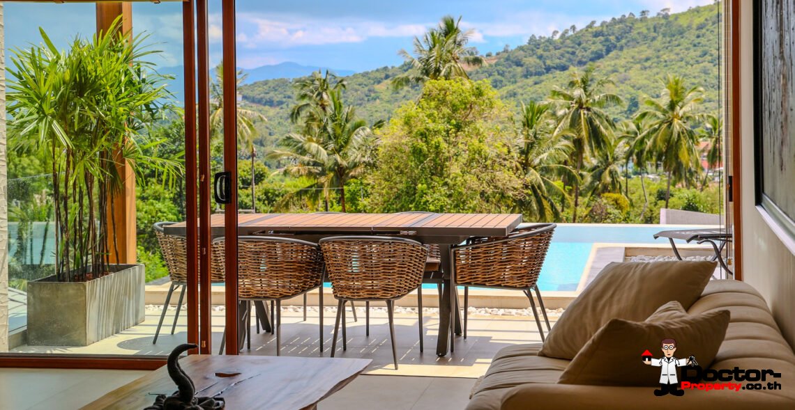 New 4 Bedroom Villa – Sea View – Bophut – Koh Samui – For Sale (dup)