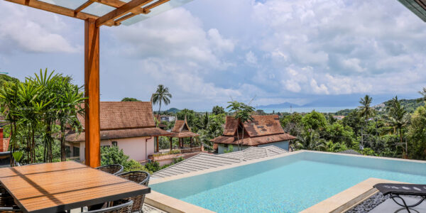 New 4 Bedroom Villa – Sea View – Bophut – Koh Samui – For Sale (dup)