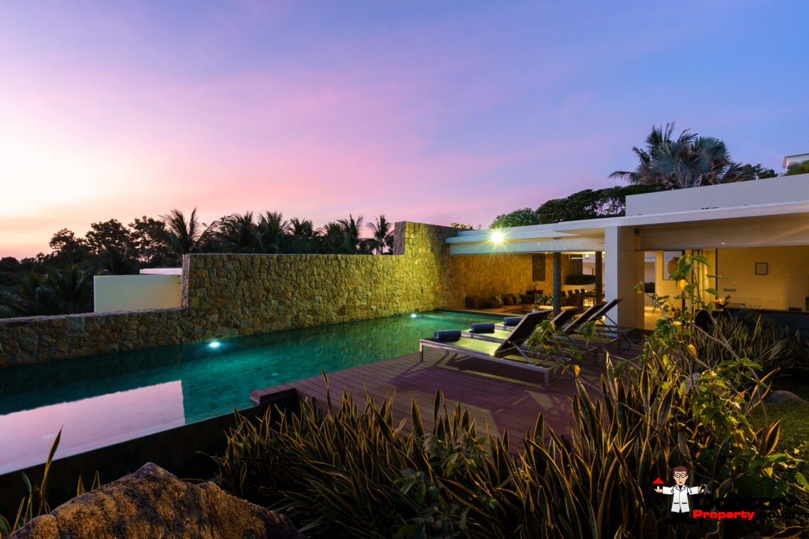 3 Bedroom Luxury Pool Villa in Choeng Mon, Koh Samui — For Sale