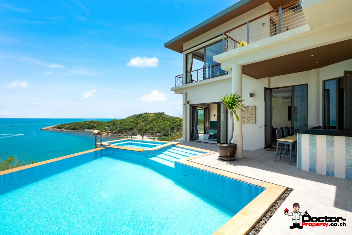 Elegant 3 – 4 Bedroom Coastal Villa in Plai Laem, Koh Samui – For Sale