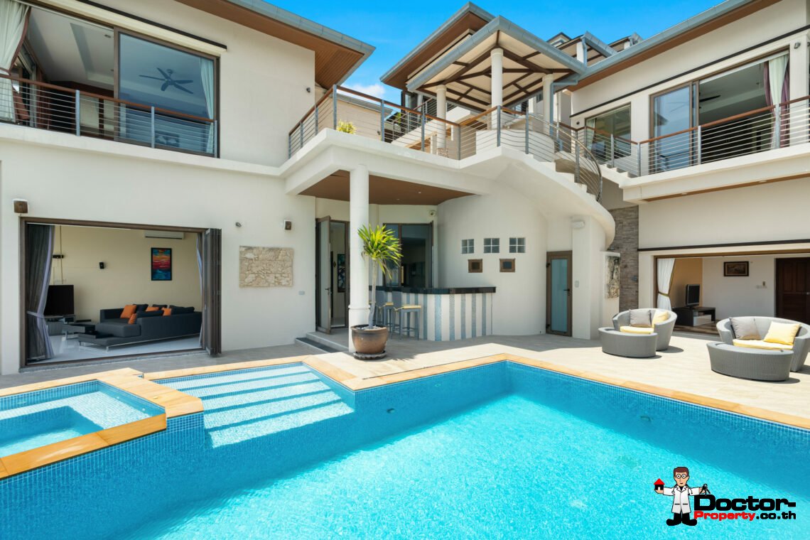 Elegant 3 – 4 Bedroom Coastal Villa in Plai Laem, Koh Samui – For Sale