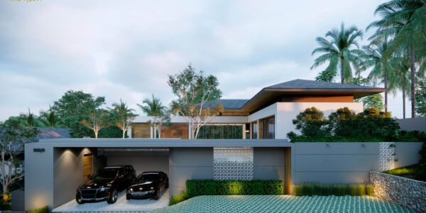 New Modern 3 Bedroom Pool Villa, Mea Nam – Koh Samui – For Sale