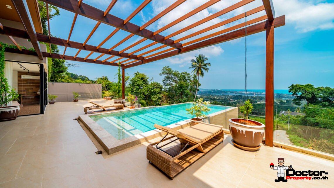 Luxurious 3 Bedroom Sea View Villa in Chaweng, Koh Samui – For Sale