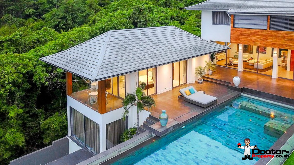 Stunning Luxury 4 Bedroom Seaviews Villa in Mae Nam Hills, Koh Samui – For Sale