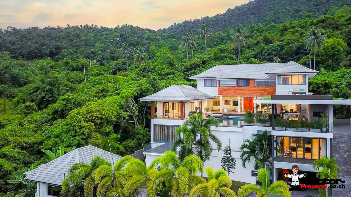 Stunning Luxury 4 Bedroom Seaviews Villa in Mae Nam Hills, Koh Samui – For Sale
