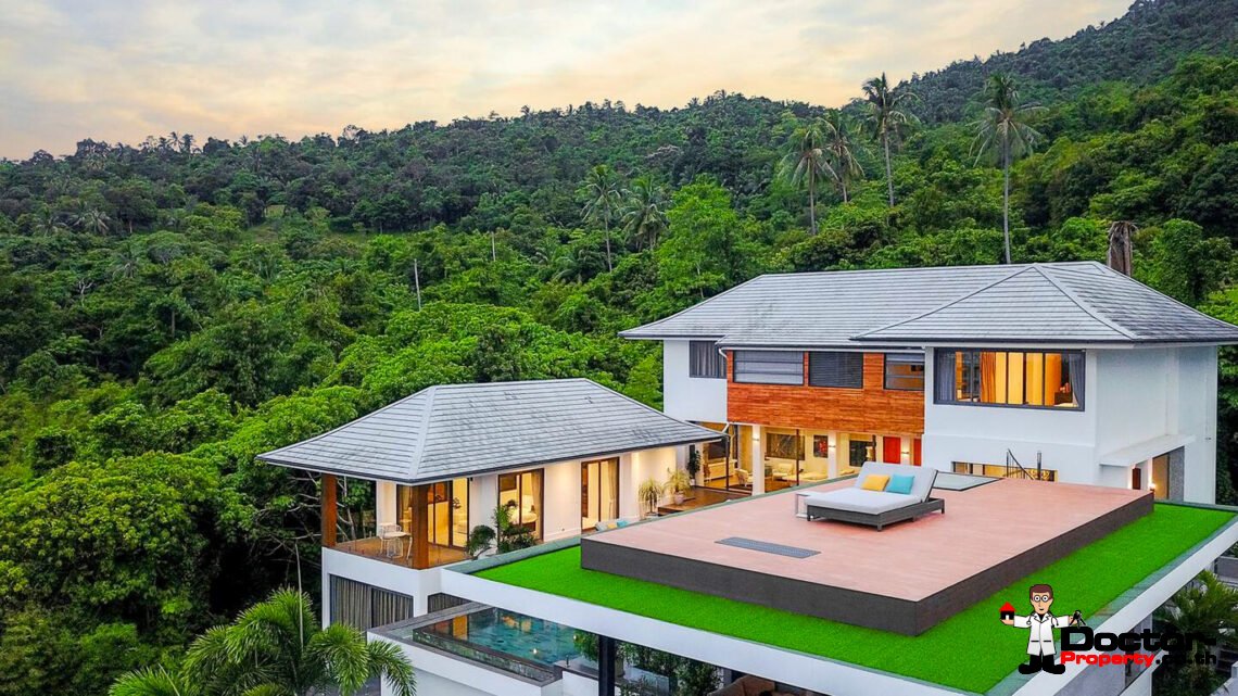 Stunning Luxury 4 Bedroom Seaviews Villa in Mae Nam Hills, Koh Samui – For Sale