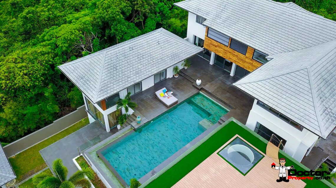 Stunning Luxury 4 Bedroom Seaviews Villa in Mae Nam Hills, Koh Samui – For Sale