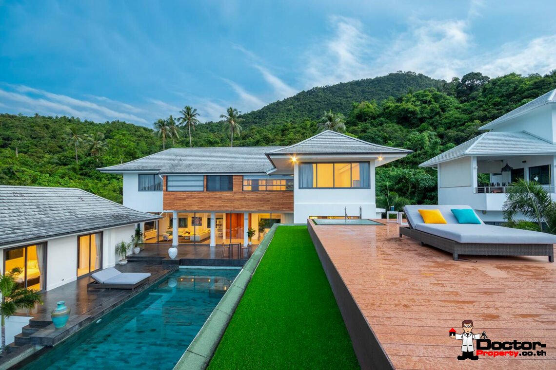 Stunning Luxury 4 Bedroom Seaviews Villa in Mae Nam Hills, Koh Samui – For Sale