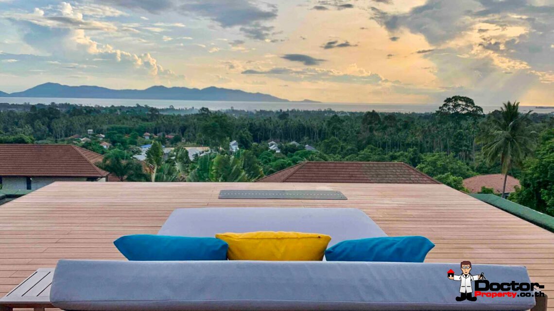 Stunning Luxury 4 Bedroom Seaviews Villa in Mae Nam Hills, Koh Samui – For Sale